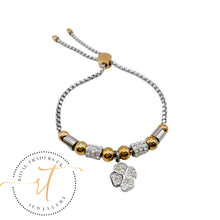 Load image into Gallery viewer, Opal-gold and silver plated beautiful bracelet
