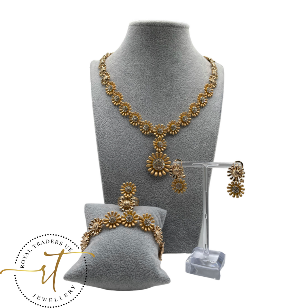 Amy - Italian gold plated four piece jewellery  set