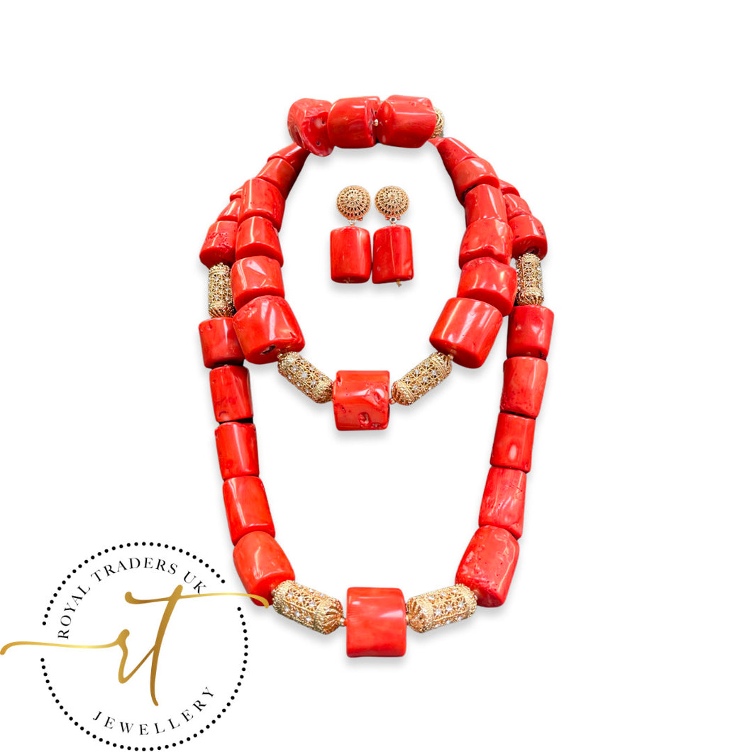 OLA- stunning four piece coral set