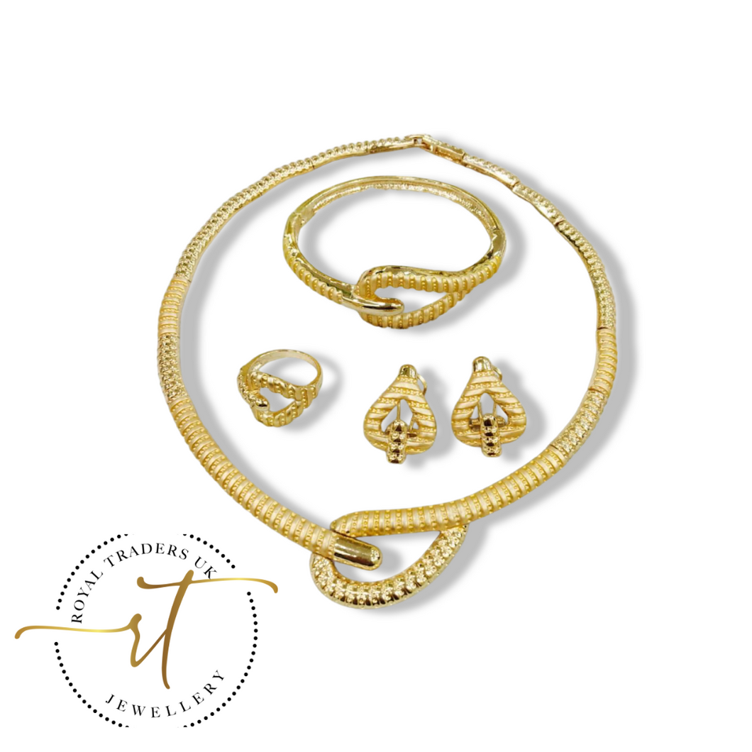 Lara Italian gold plated four piece set