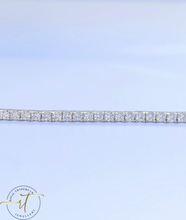 Load image into Gallery viewer, Silver American Diamonds Tennis Bracelet
