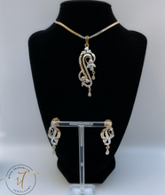 Load image into Gallery viewer, Zoe - Beautiful American Diamond Earrings and Necklace Set
