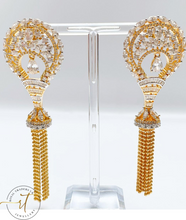 Load image into Gallery viewer, Summer  - Gold and Silver American Diamond Earrings
