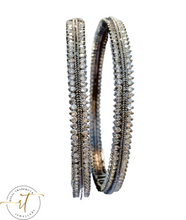 Load image into Gallery viewer, Alice - American Diamond Bangles Openable with a Lock
