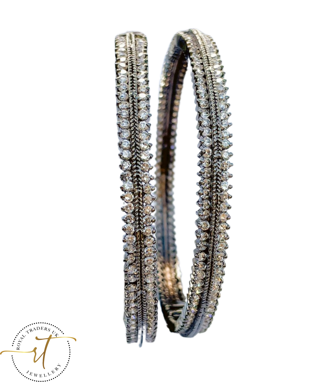 Alice - American Diamond Bangles Openable with a Lock