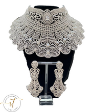 Load image into Gallery viewer, Bella - Exclusive Stunning Necklace and Earrings American Diamond Set
