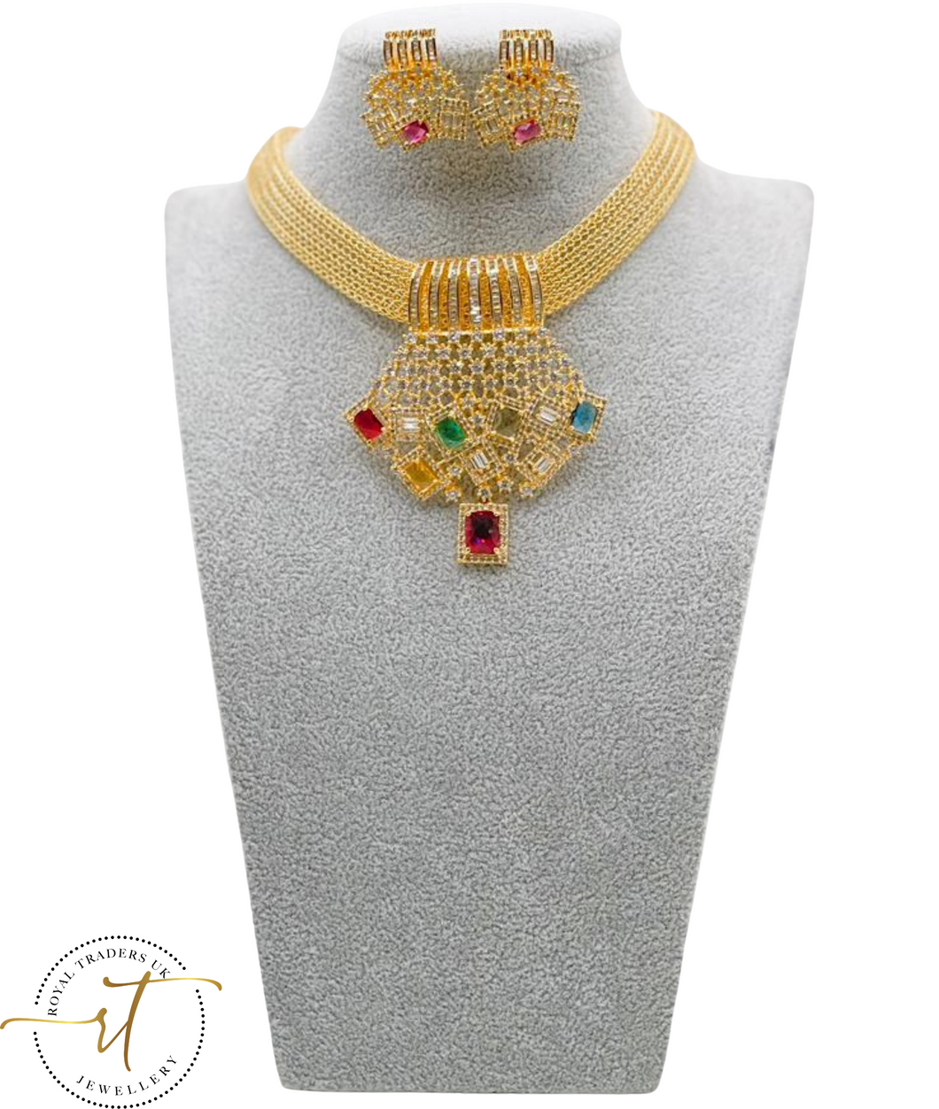 Grace - American Diamond Set of Necklace and Earrings