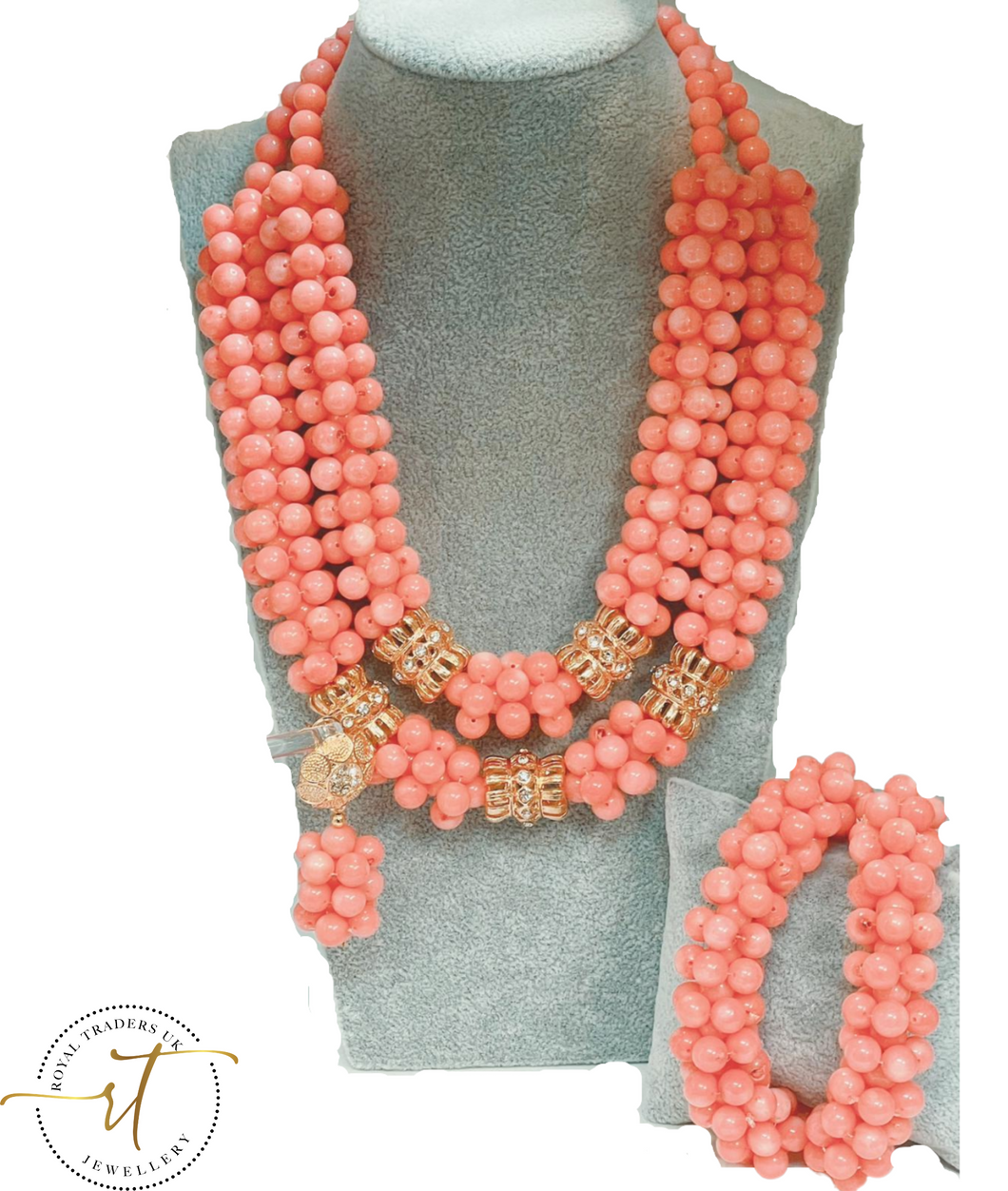 Maarit - Coral Jewellery Set