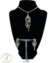 Load image into Gallery viewer, Zoe - Beautiful American Diamond Earrings and Necklace Set
