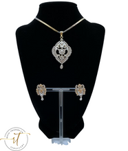 Load image into Gallery viewer, Sydney American Diamond Necklace &amp; Earrings
