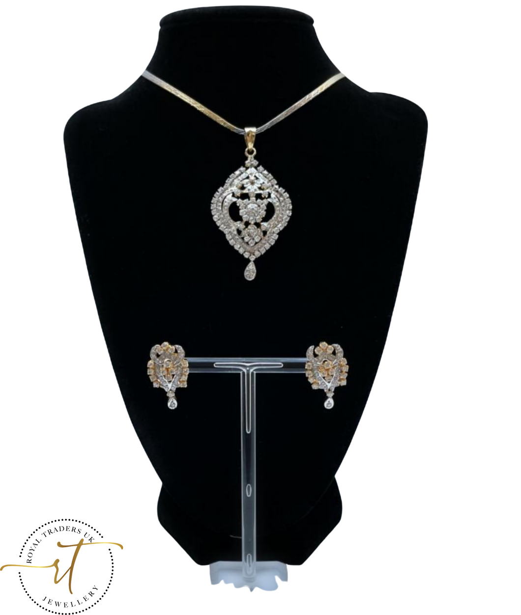 Sydney American Diamond Necklace & Earrings
